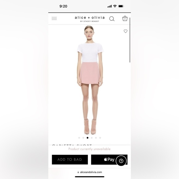 NWOT Alice + Olivia Carletta Skort in size 4 - Picture 4 of 10